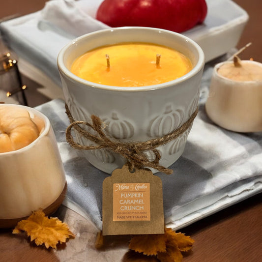 Pumpkin Caramel Crunch - 12 oz white ceramic